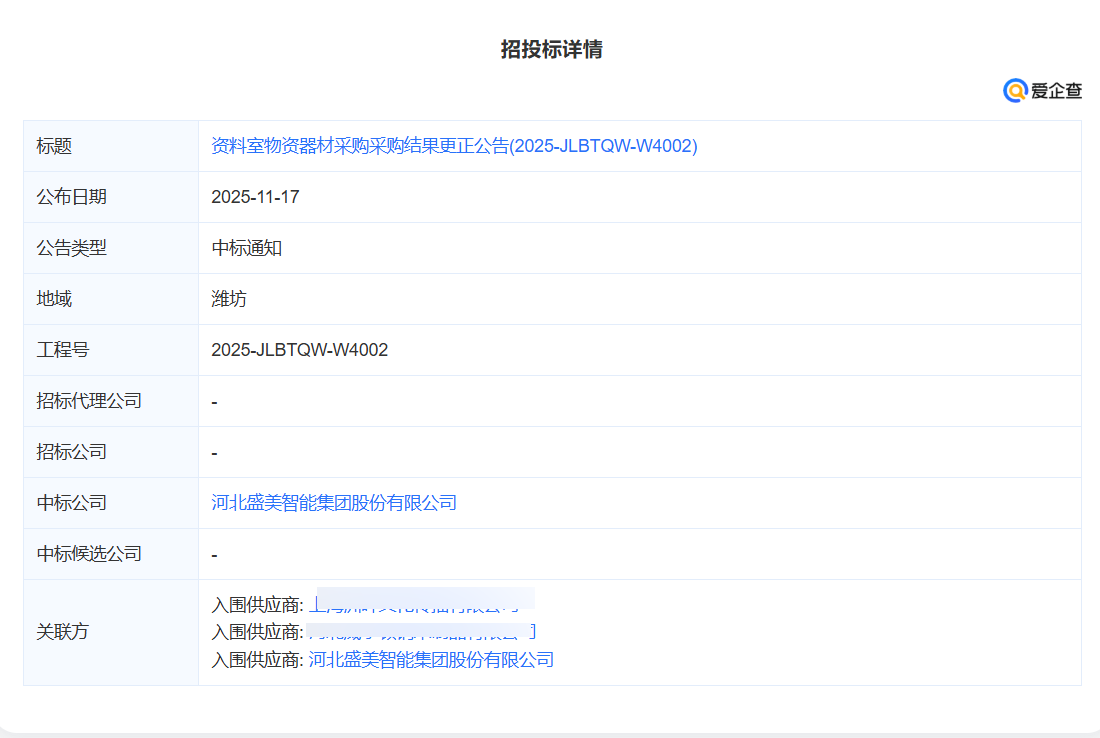 熱烈慶祝山東省濰坊資料室物資器材采購(gòu)項(xiàng)目中標(biāo)！