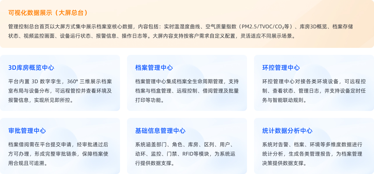 智慧一体化档案馆管理控制总台 智慧一体化档案馆管理控制总台